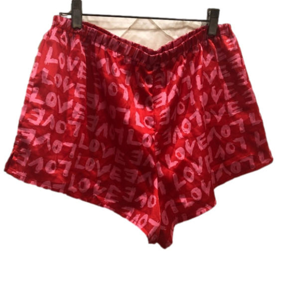 Love Motif Scarlet Red Pajama Shorts M - Picture 3 of 6